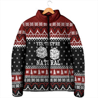 They Are Natural Christmas Padded Jacket Xmas Holiday Patterns - Wonder Print Shop