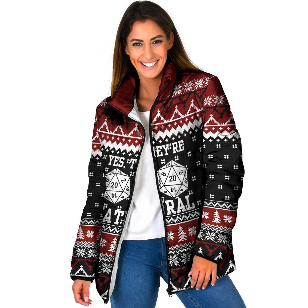 They Are Natural Christmas Padded Jacket Xmas Holiday Patterns - Wonder Print Shop