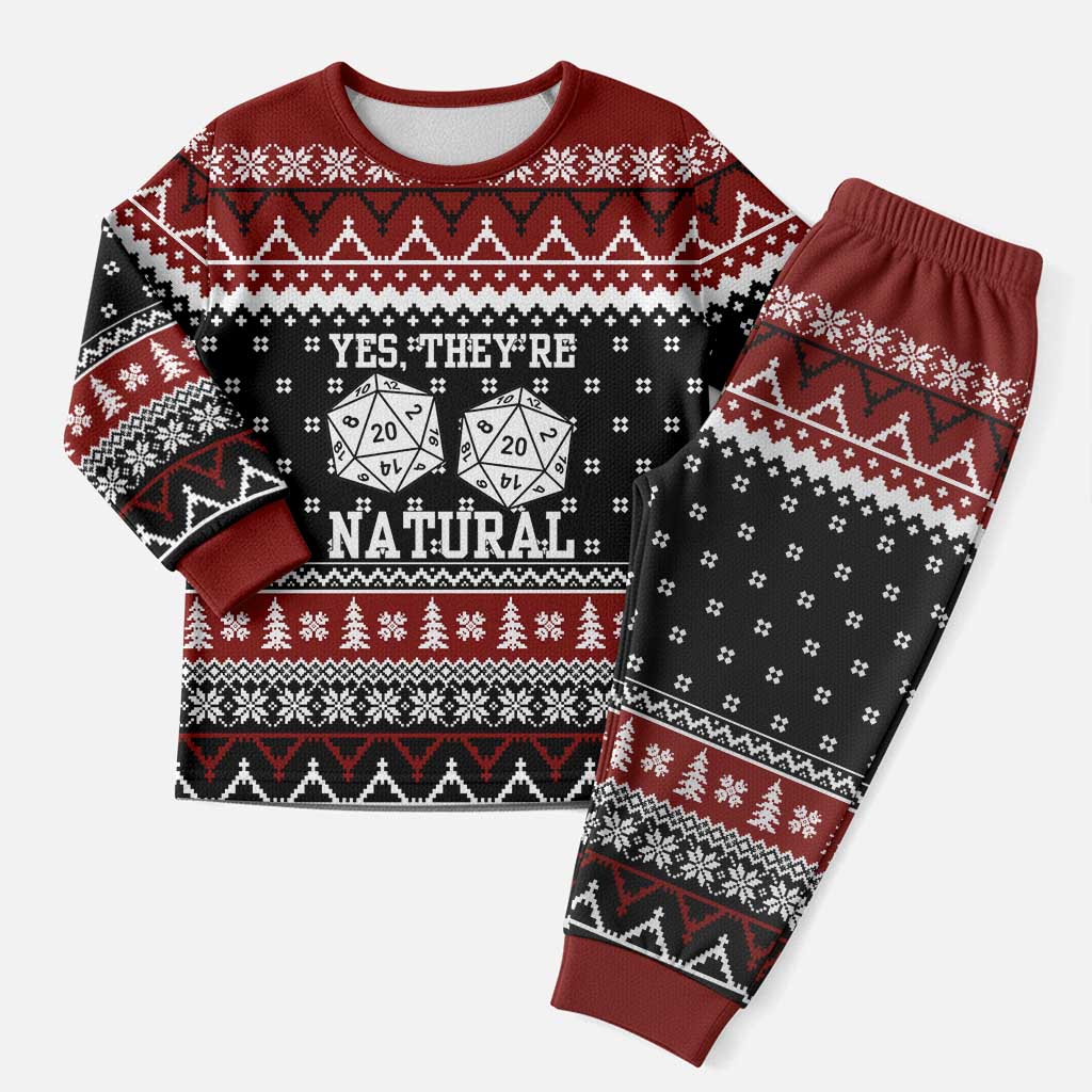 They Are Natural Christmas Pajama Set Xmas Holiday Patterns - Wonder Print Shop