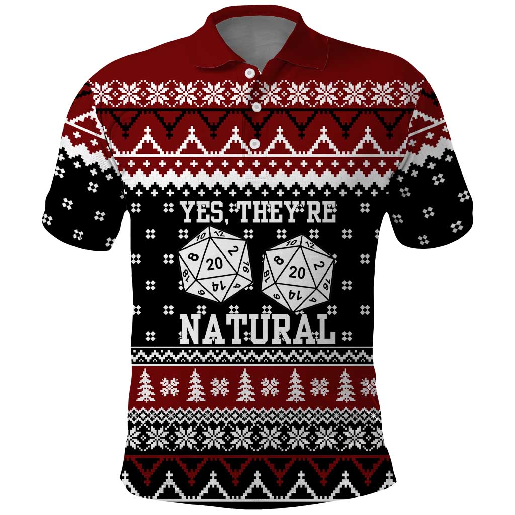 They Are Natural Christmas Polo Shirt Xmas Holiday Patterns - Wonder Print Shop