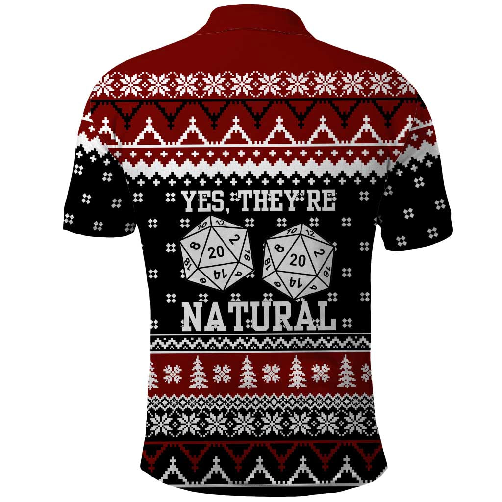 They Are Natural Christmas Polo Shirt Xmas Holiday Patterns - Wonder Print Shop
