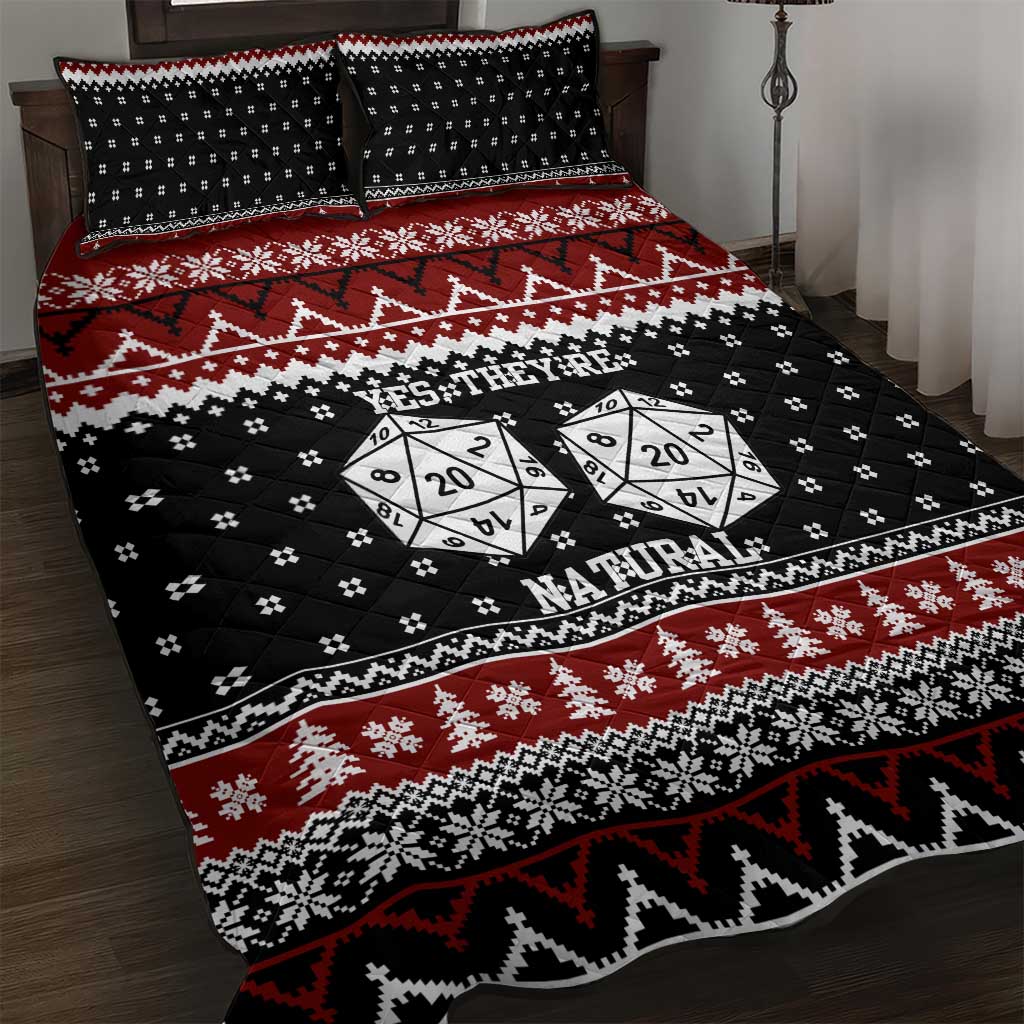 They Are Natural Christmas Quilt Bed Set Xmas Holiday Patterns - Wonder Print Shop