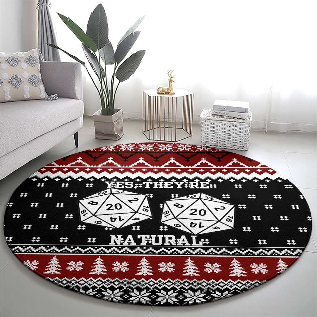 They Are Natural Christmas Round Carpet Xmas Holiday Patterns - Wonder Print Shop