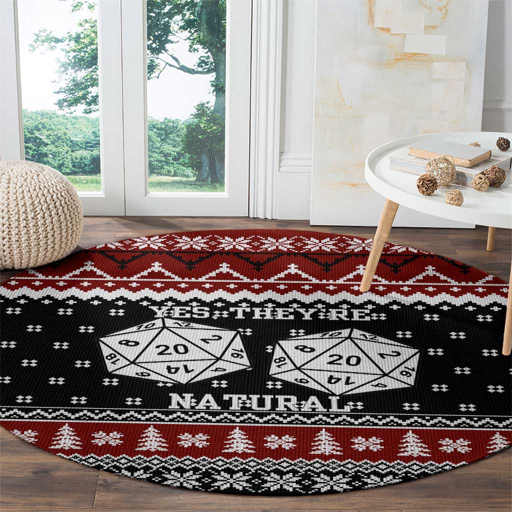 They Are Natural Christmas Round Carpet Xmas Holiday Patterns - Wonder Print Shop