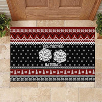 They Are Natural Christmas Rubber Doormat Xmas Holiday Patterns - Wonder Print Shop