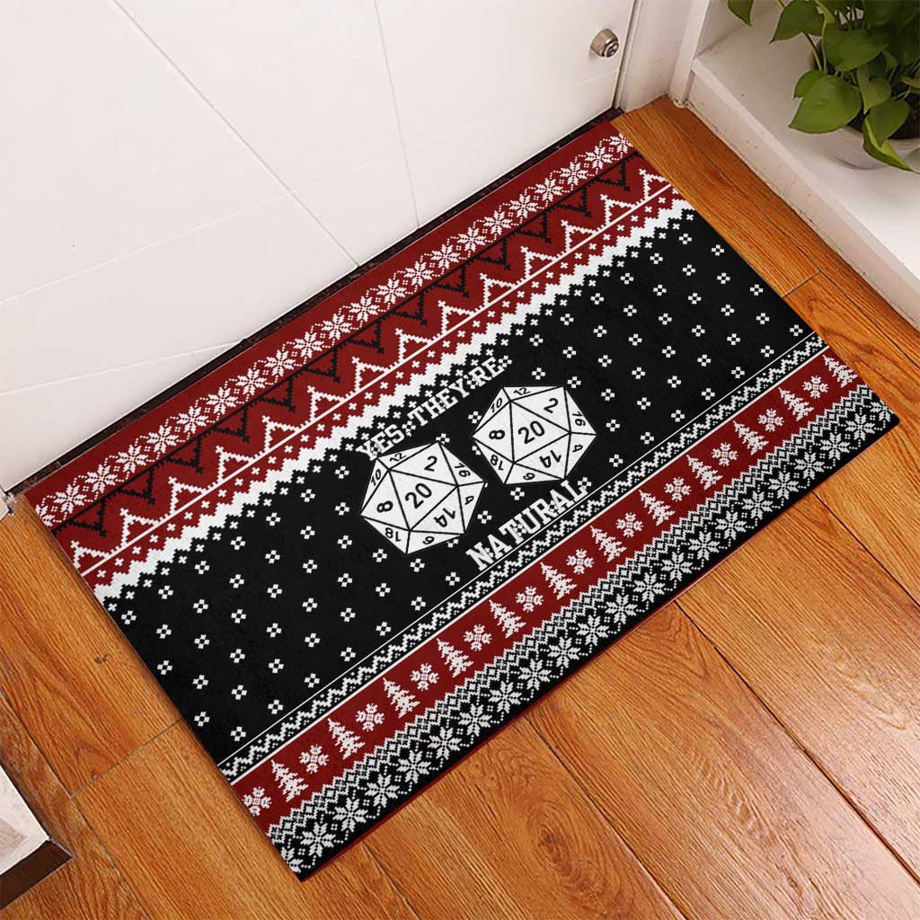 They Are Natural Christmas Rubber Doormat Xmas Holiday Patterns - Wonder Print Shop