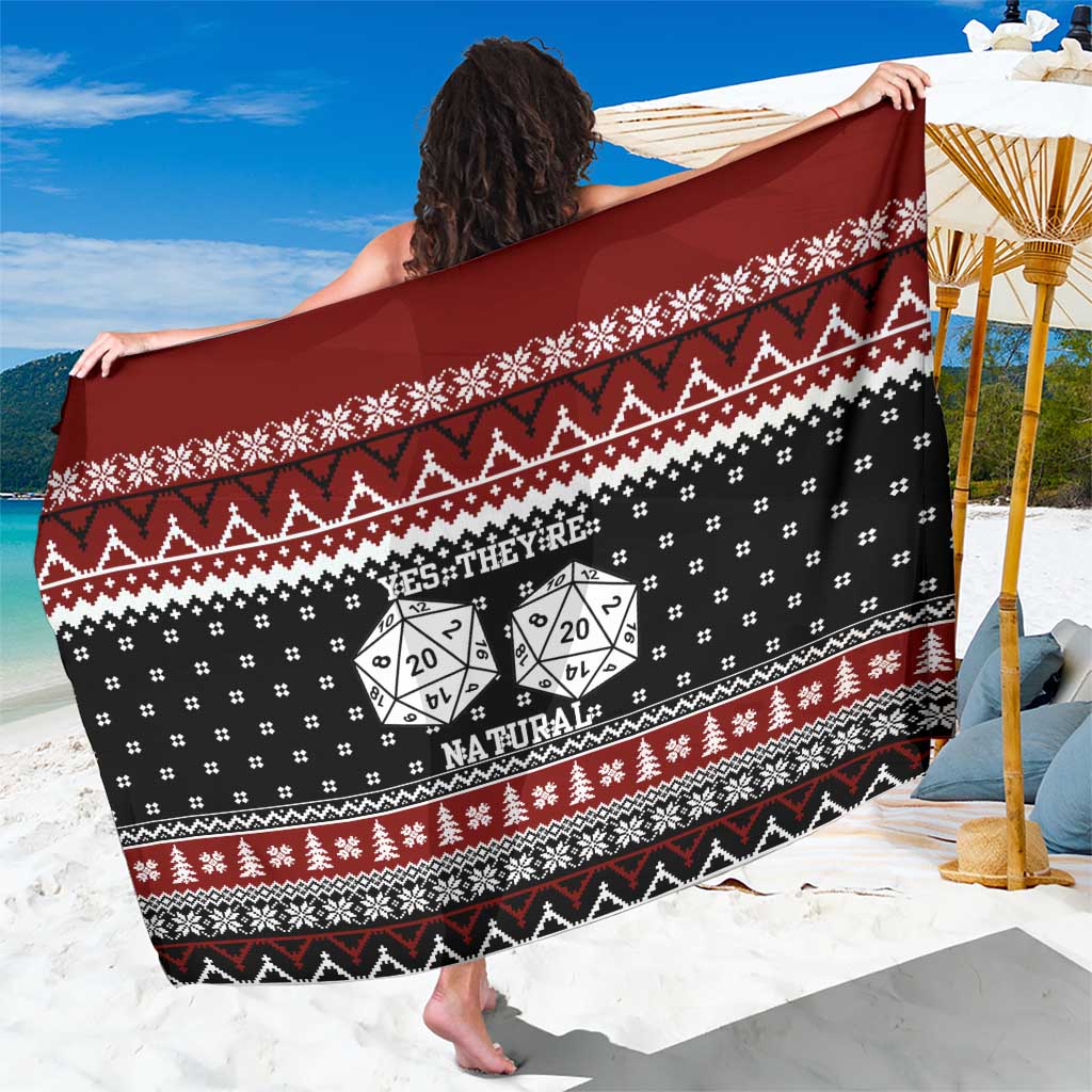 They Are Natural Christmas Sarong Xmas Holiday Patterns - Wonder Print Shop