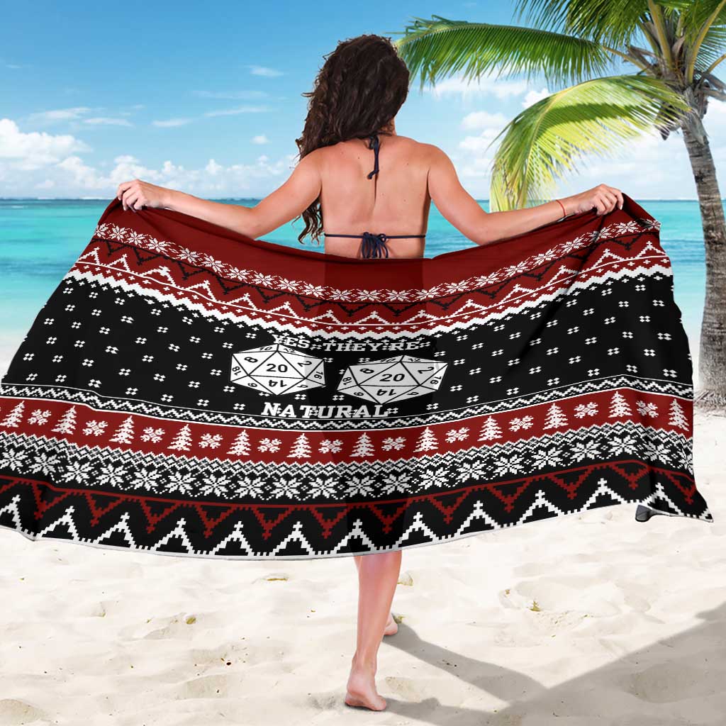 They Are Natural Christmas Sarong Xmas Holiday Patterns - Wonder Print Shop