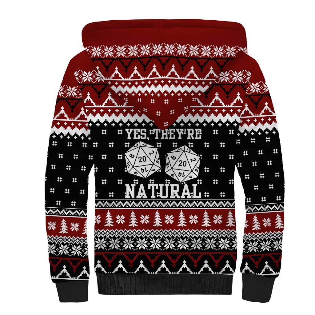 They Are Natural Christmas Sherpa Hoodie Xmas Holiday Patterns - Wonder Print Shop