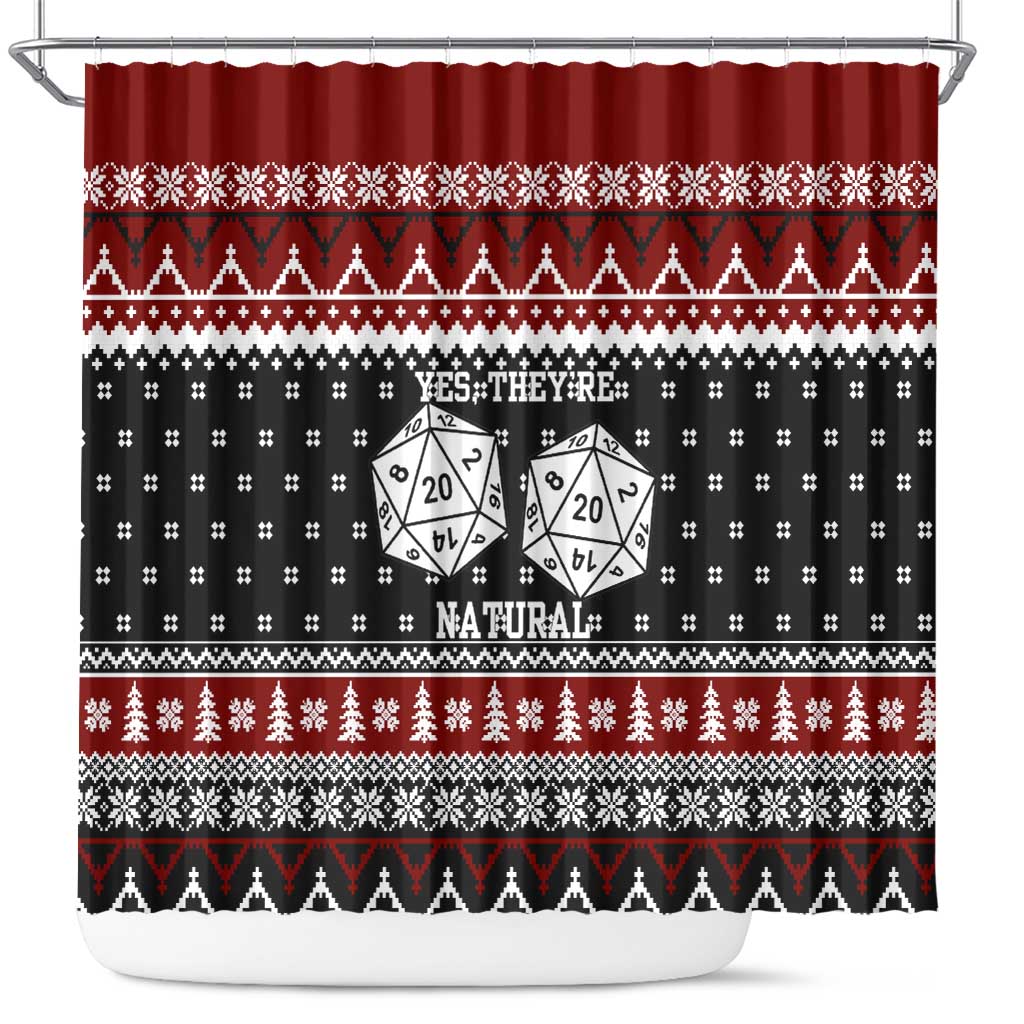 They Are Natural Christmas Shower Curtain Xmas Holiday Patterns - Wonder Print Shop
