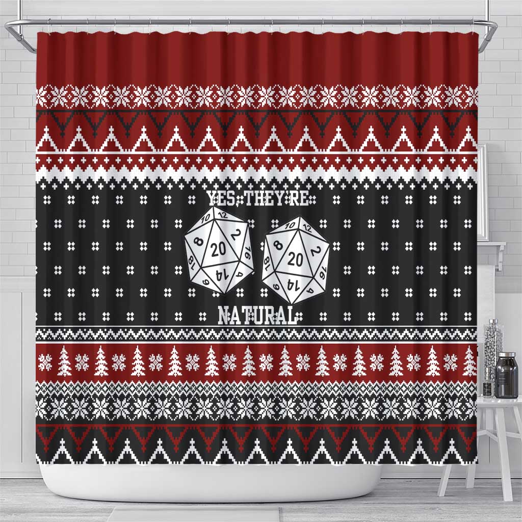 They Are Natural Christmas Shower Curtain Xmas Holiday Patterns - Wonder Print Shop