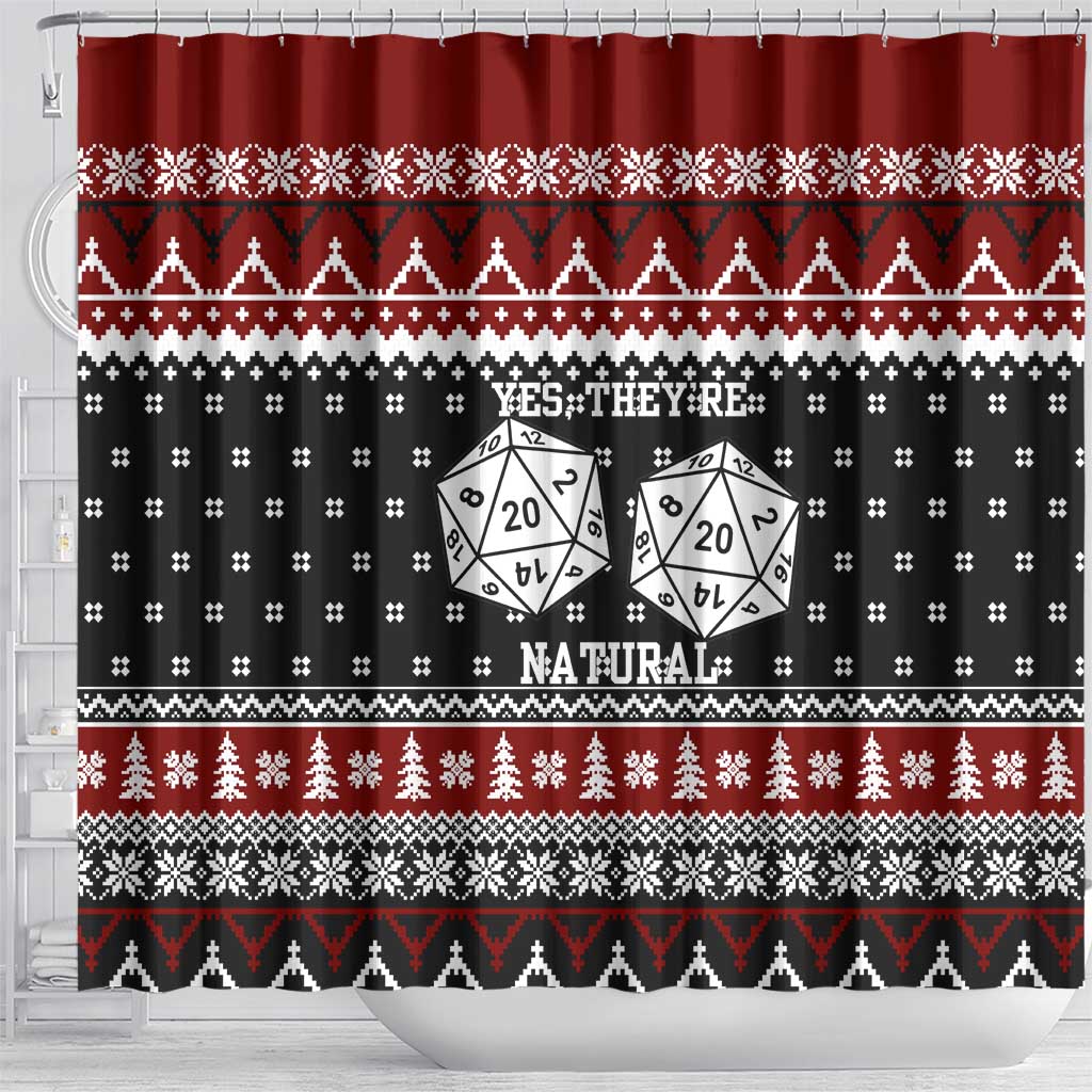 They Are Natural Christmas Shower Curtain Xmas Holiday Patterns - Wonder Print Shop
