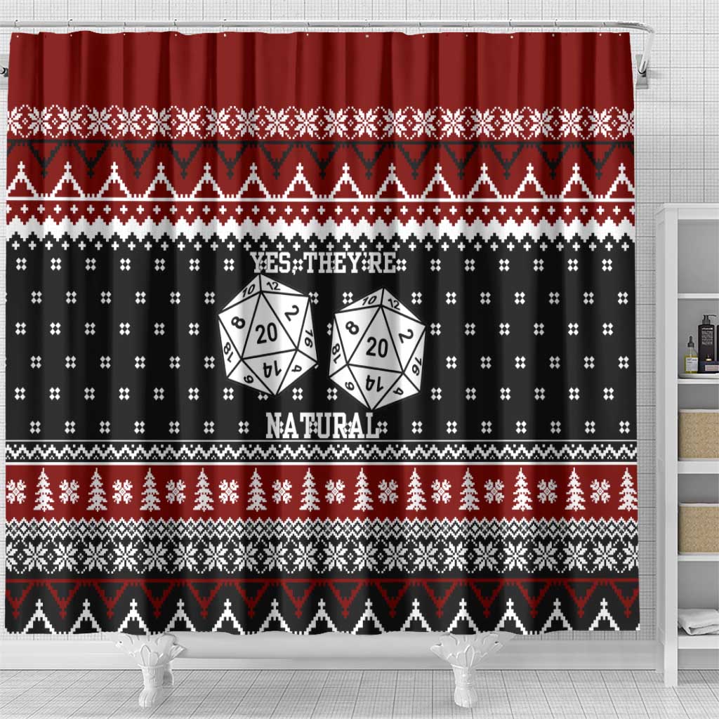 They Are Natural Christmas Shower Curtain Xmas Holiday Patterns - Wonder Print Shop