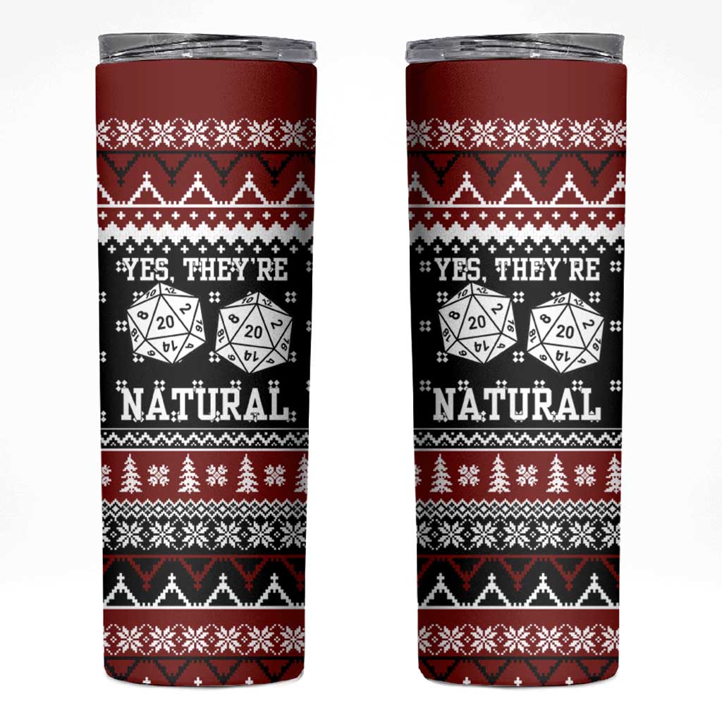 They Are Natural Christmas Skinny Tumbler Xmas Holiday Patterns - Wonder Print Shop
