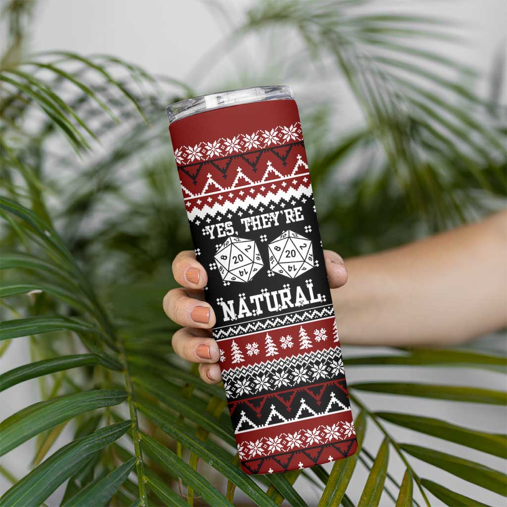 They Are Natural Christmas Skinny Tumbler Xmas Holiday Patterns - Wonder Print Shop