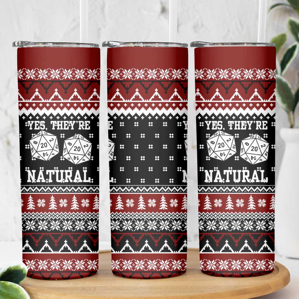 They Are Natural Christmas Skinny Tumbler Xmas Holiday Patterns - Wonder Print Shop