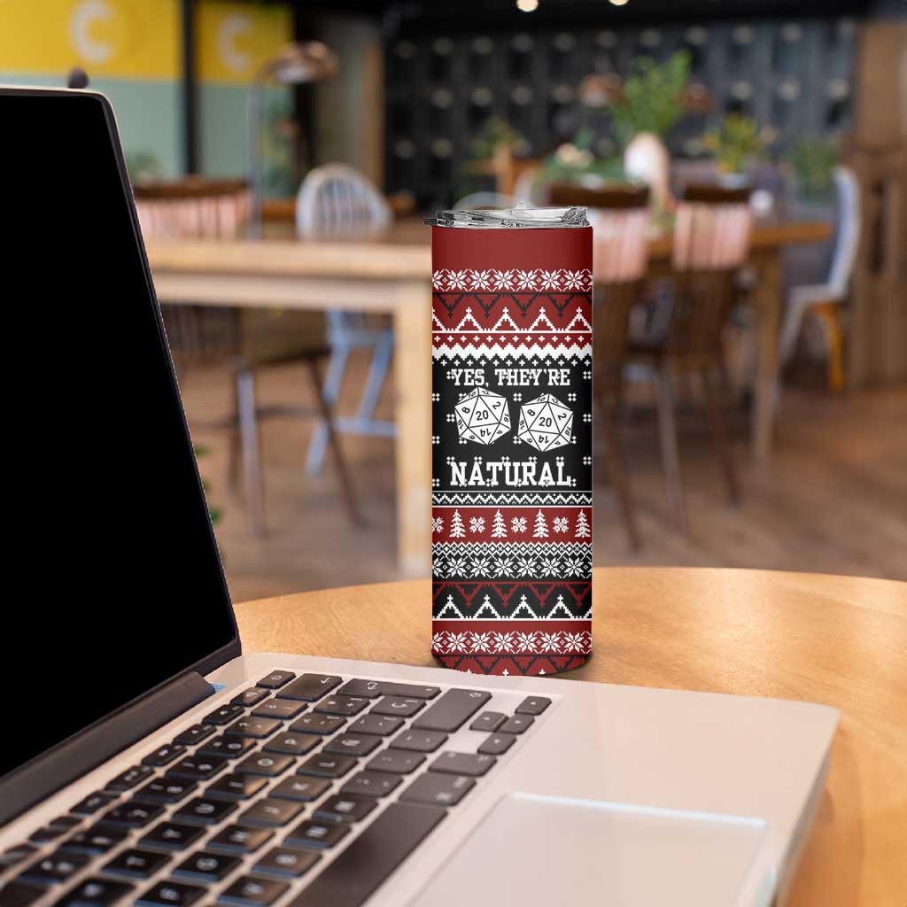 They Are Natural Christmas Skinny Tumbler Xmas Holiday Patterns - Wonder Print Shop