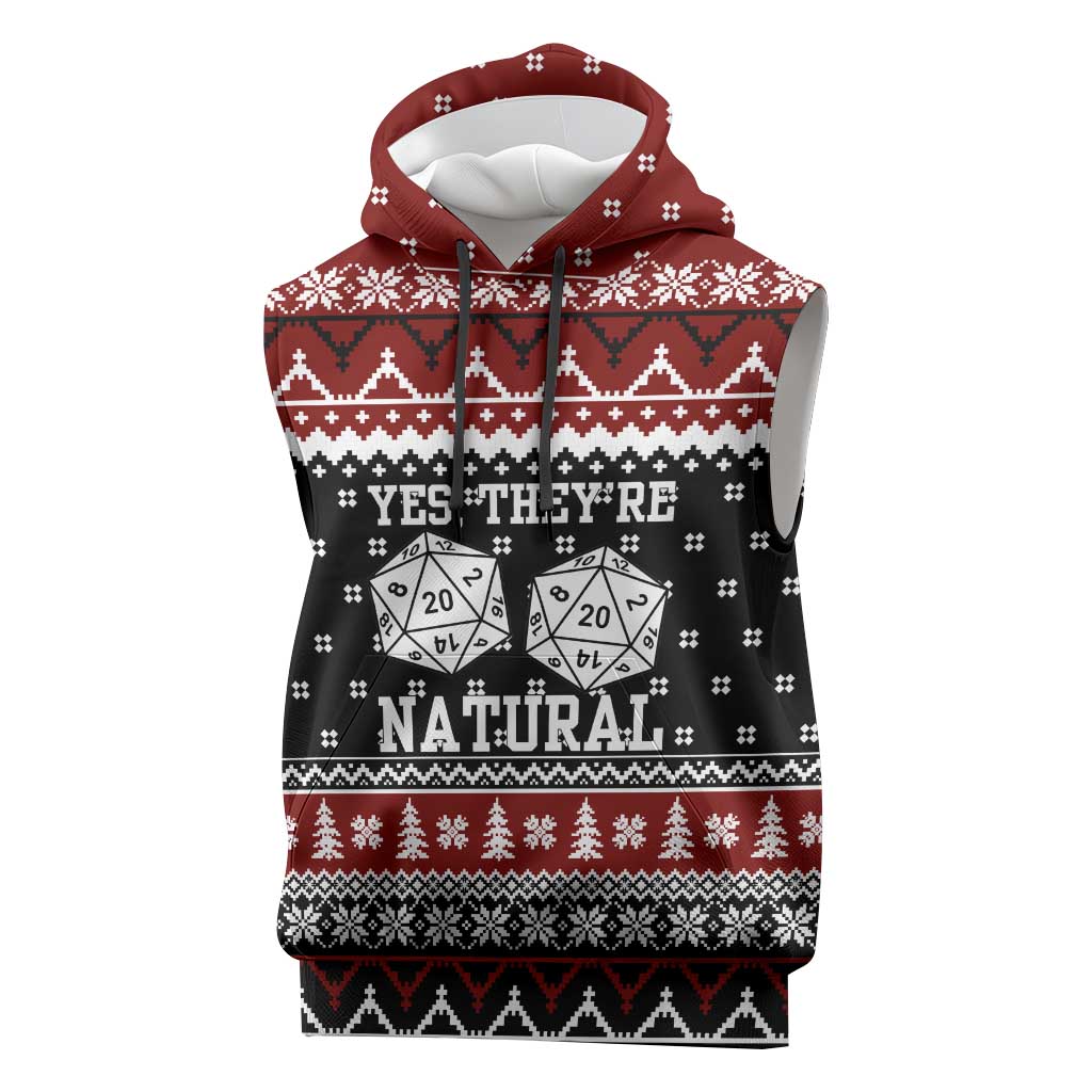 They Are Natural Christmas Sleeveless Hoodie Xmas Holiday Patterns - Wonder Print Shop