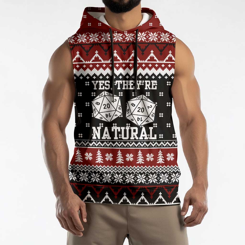 They Are Natural Christmas Sleeveless Hoodie Xmas Holiday Patterns - Wonder Print Shop