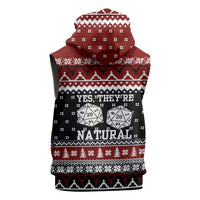 They Are Natural Christmas Sleeveless Zip Hoodie Xmas Holiday Patterns - Wonder Print Shop