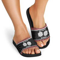 They Are Natural Christmas Slide Sandals Xmas Holiday Patterns - Wonder Print Shop