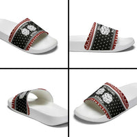 They Are Natural Christmas Slide Sandals Xmas Holiday Patterns - Wonder Print Shop