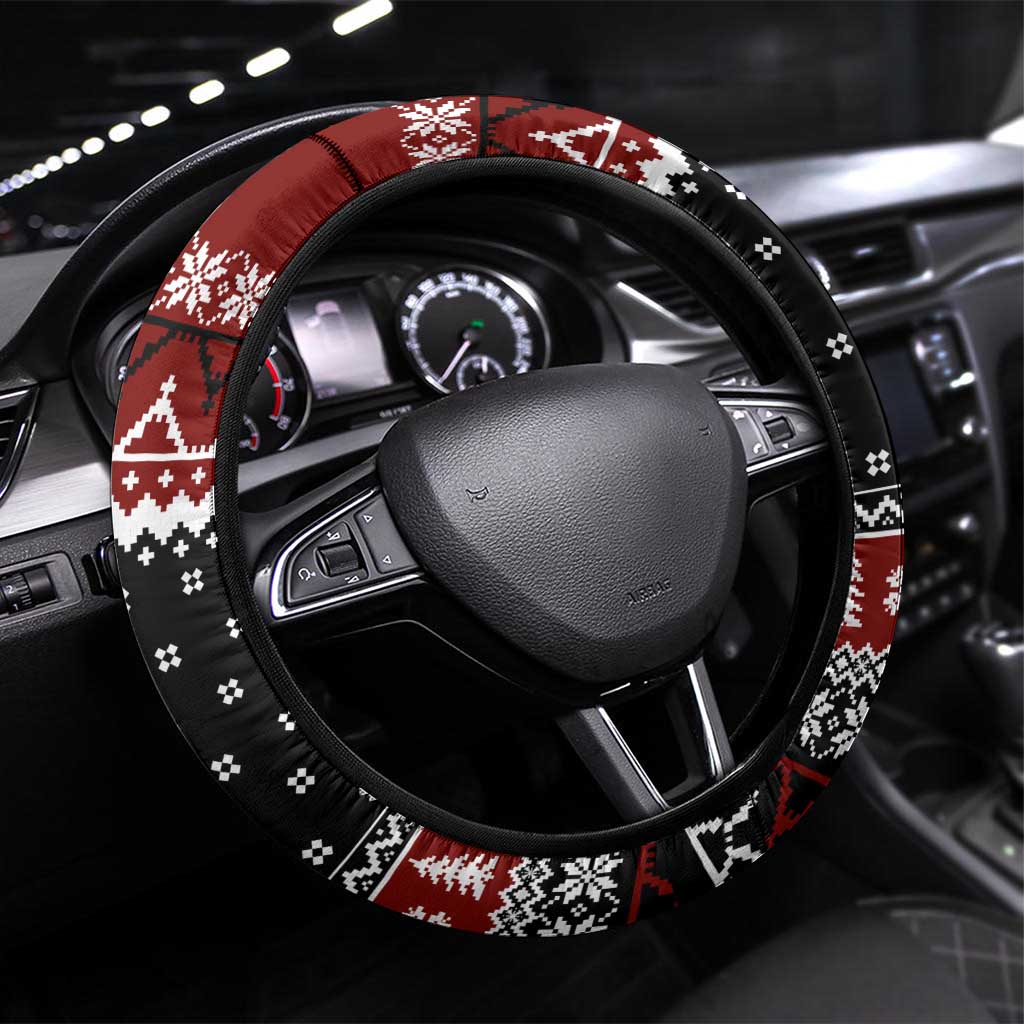 They Are Natural Christmas Steering Wheel Cover Xmas Holiday Patterns - Wonder Print Shop