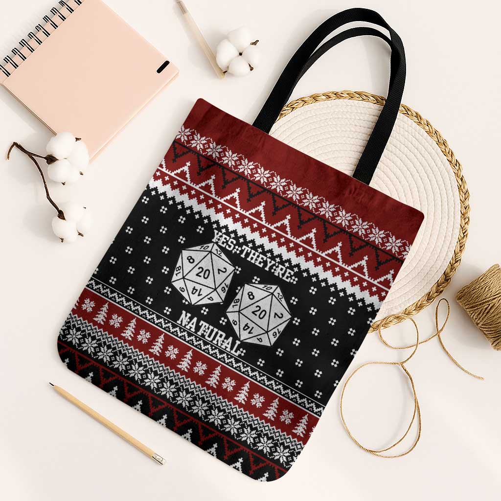 They Are Natural Christmas Tote Bag Xmas Holiday Patterns - Wonder Print Shop