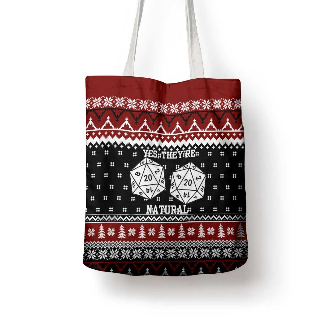 They Are Natural Christmas Tote Bag Xmas Holiday Patterns - Wonder Print Shop