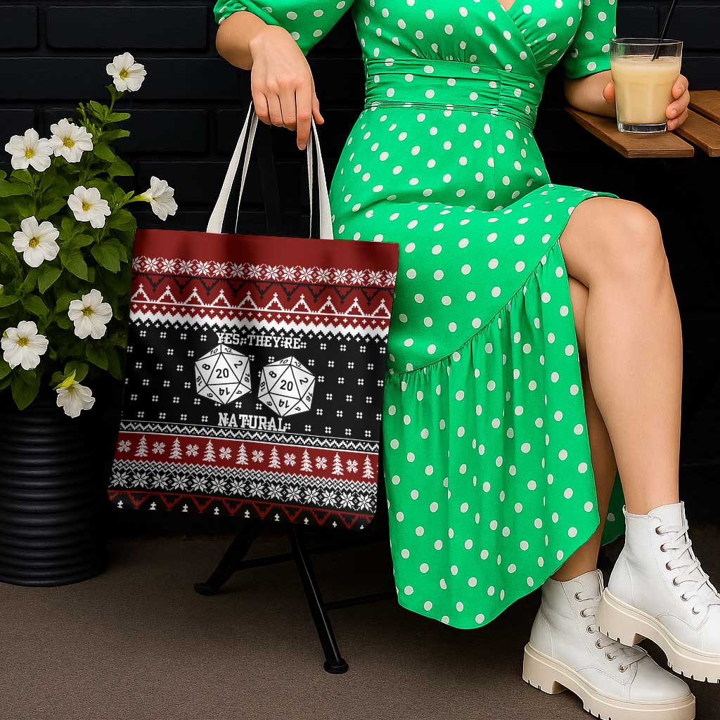 They Are Natural Christmas Tote Bag Xmas Holiday Patterns - Wonder Print Shop