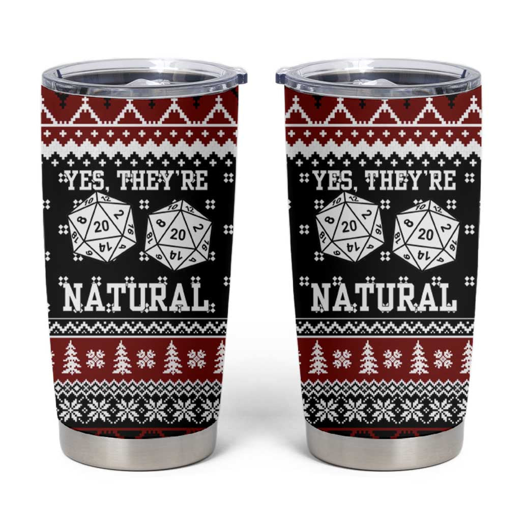 They Are Natural Christmas Tumbler Cup Xmas Holiday Patterns - Wonder Print Shop