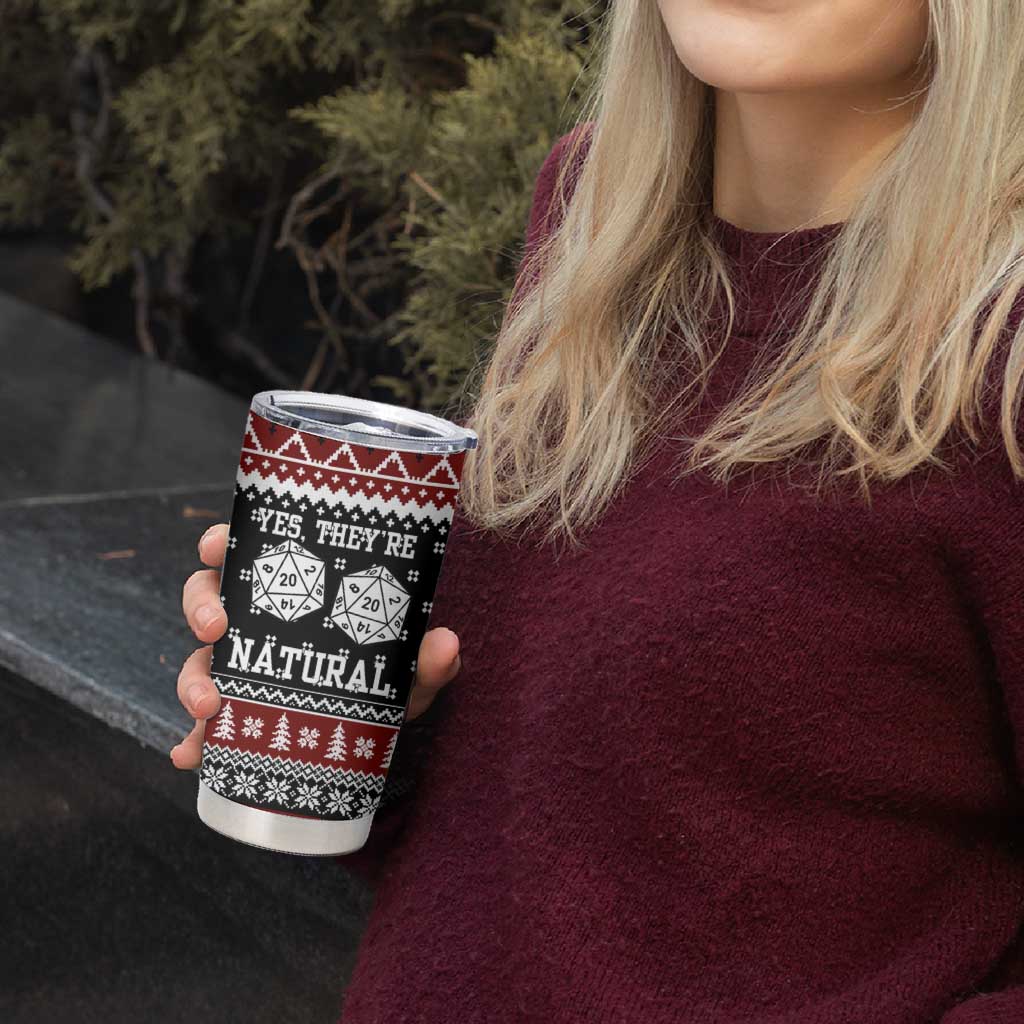 They Are Natural Christmas Tumbler Cup Xmas Holiday Patterns - Wonder Print Shop