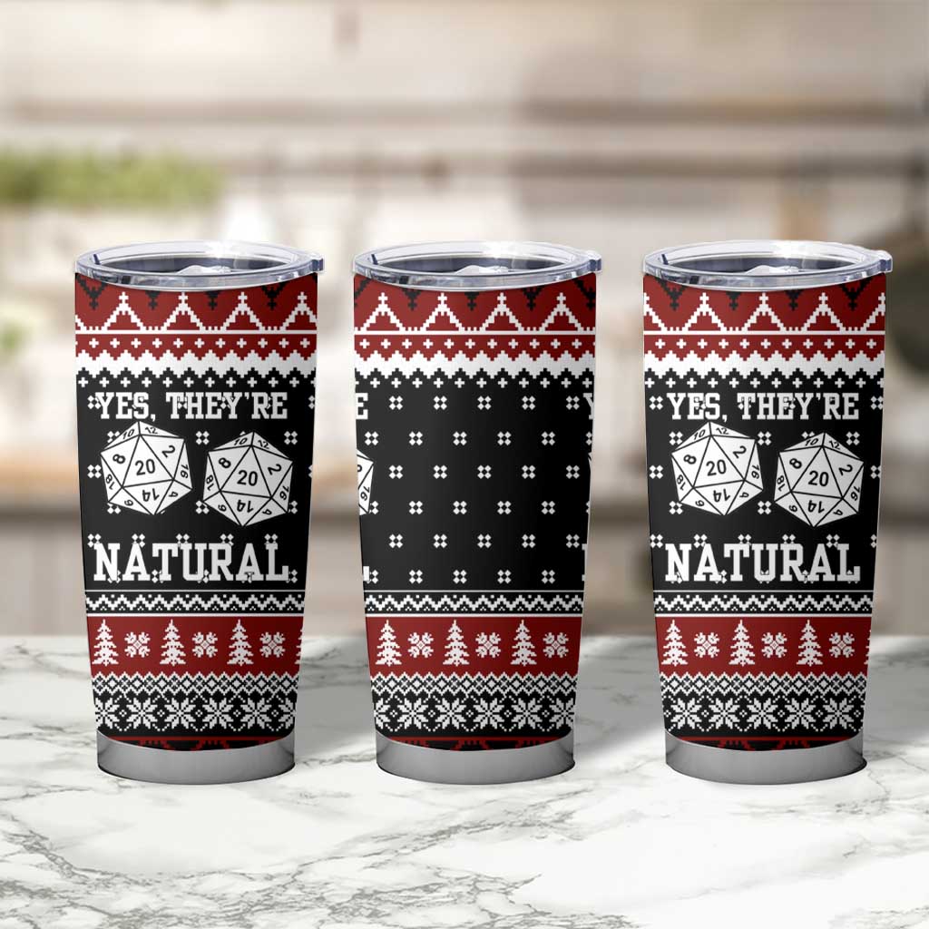 They Are Natural Christmas Tumbler Cup Xmas Holiday Patterns - Wonder Print Shop