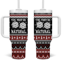 They Are Natural Christmas Tumbler With Handle Xmas Holiday Patterns - Wonder Print Shop
