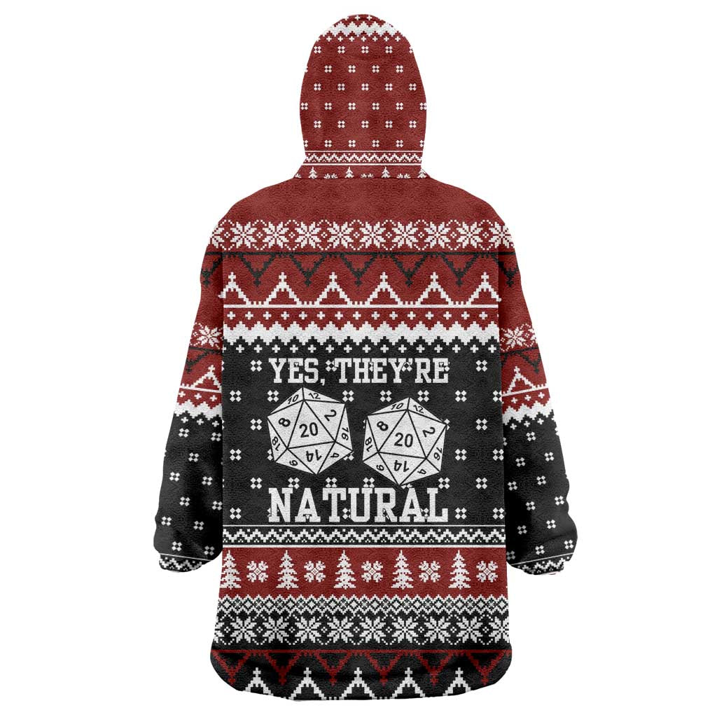They Are Natural Christmas Wearable Blanket Hoodie Xmas Holiday Patterns - Wonder Print Shop