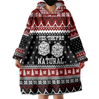 They Are Natural Christmas Wearable Blanket Hoodie Xmas Holiday Patterns - Wonder Print Shop