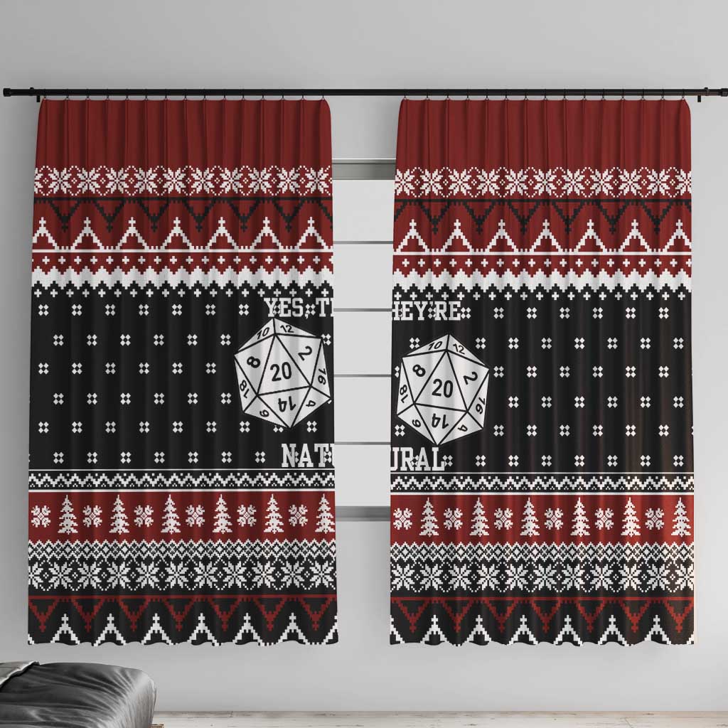 They Are Natural Christmas Window Curtain Xmas Holiday Patterns - Wonder Print Shop