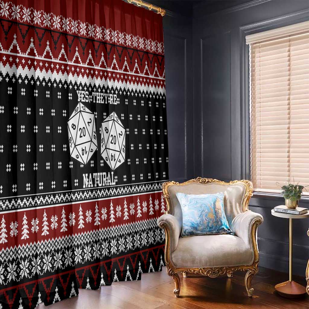 They Are Natural Christmas Window Curtain Xmas Holiday Patterns - Wonder Print Shop