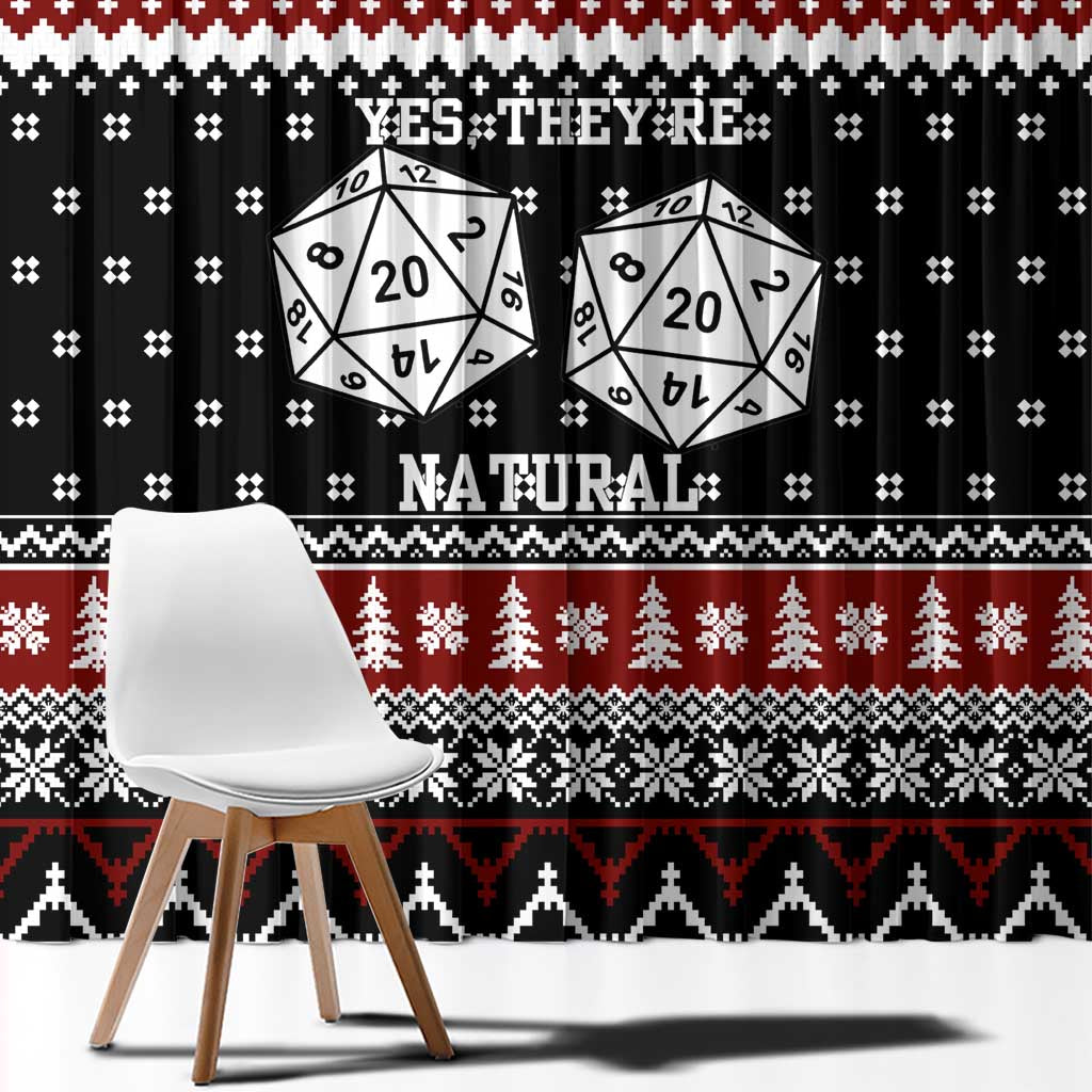 They Are Natural Christmas Window Curtain Xmas Holiday Patterns - Wonder Print Shop