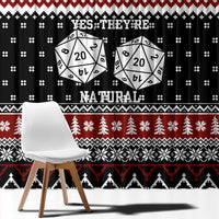 They Are Natural Christmas Window Curtain Xmas Holiday Patterns - Wonder Print Shop