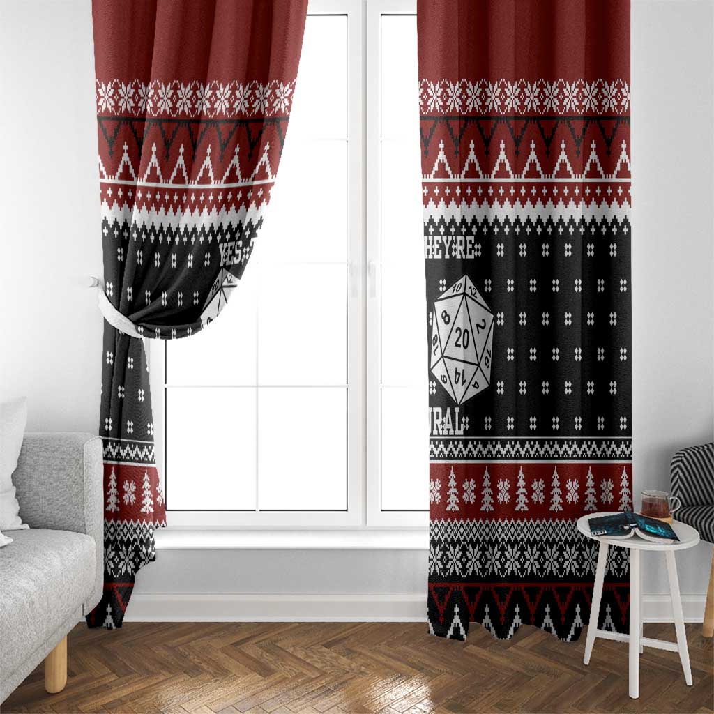They Are Natural Christmas Window Curtain Xmas Holiday Patterns - Wonder Print Shop