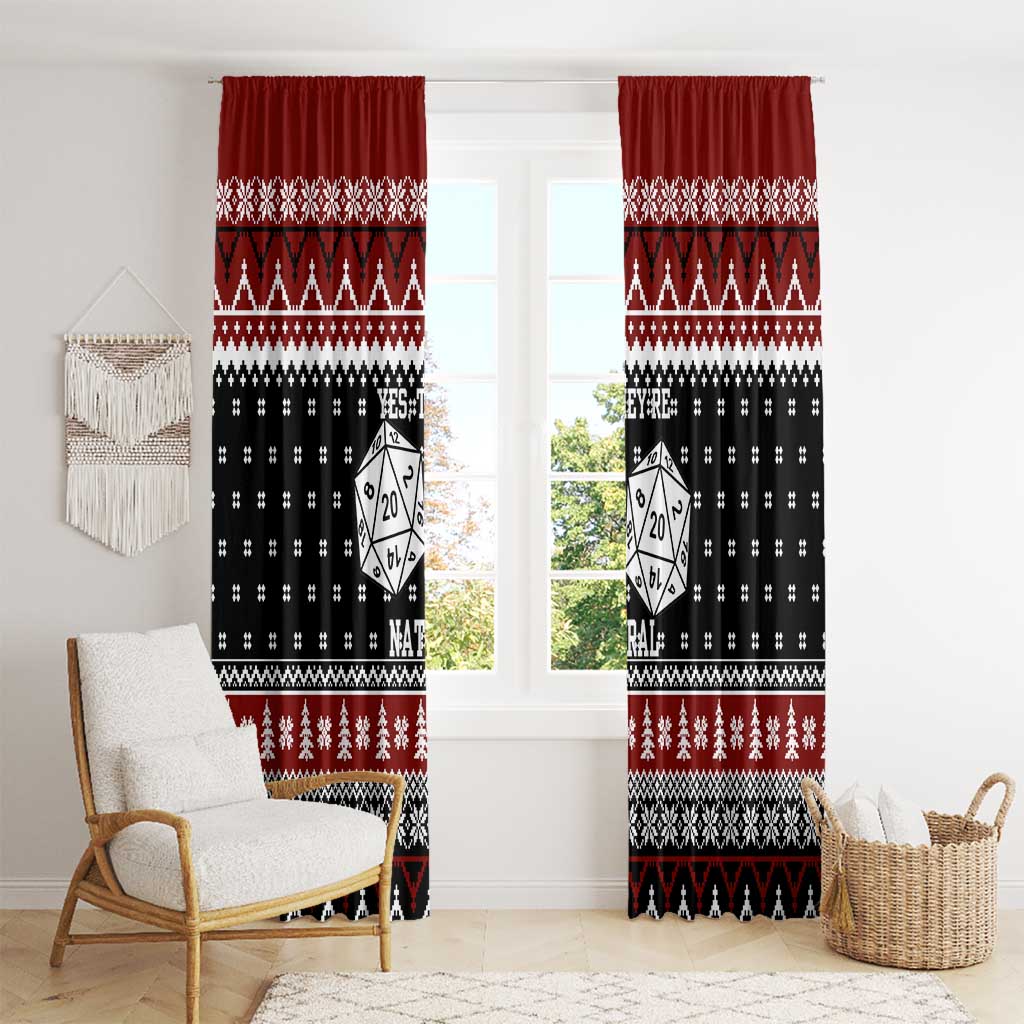 They Are Natural Christmas Window Curtain Xmas Holiday Patterns - Wonder Print Shop