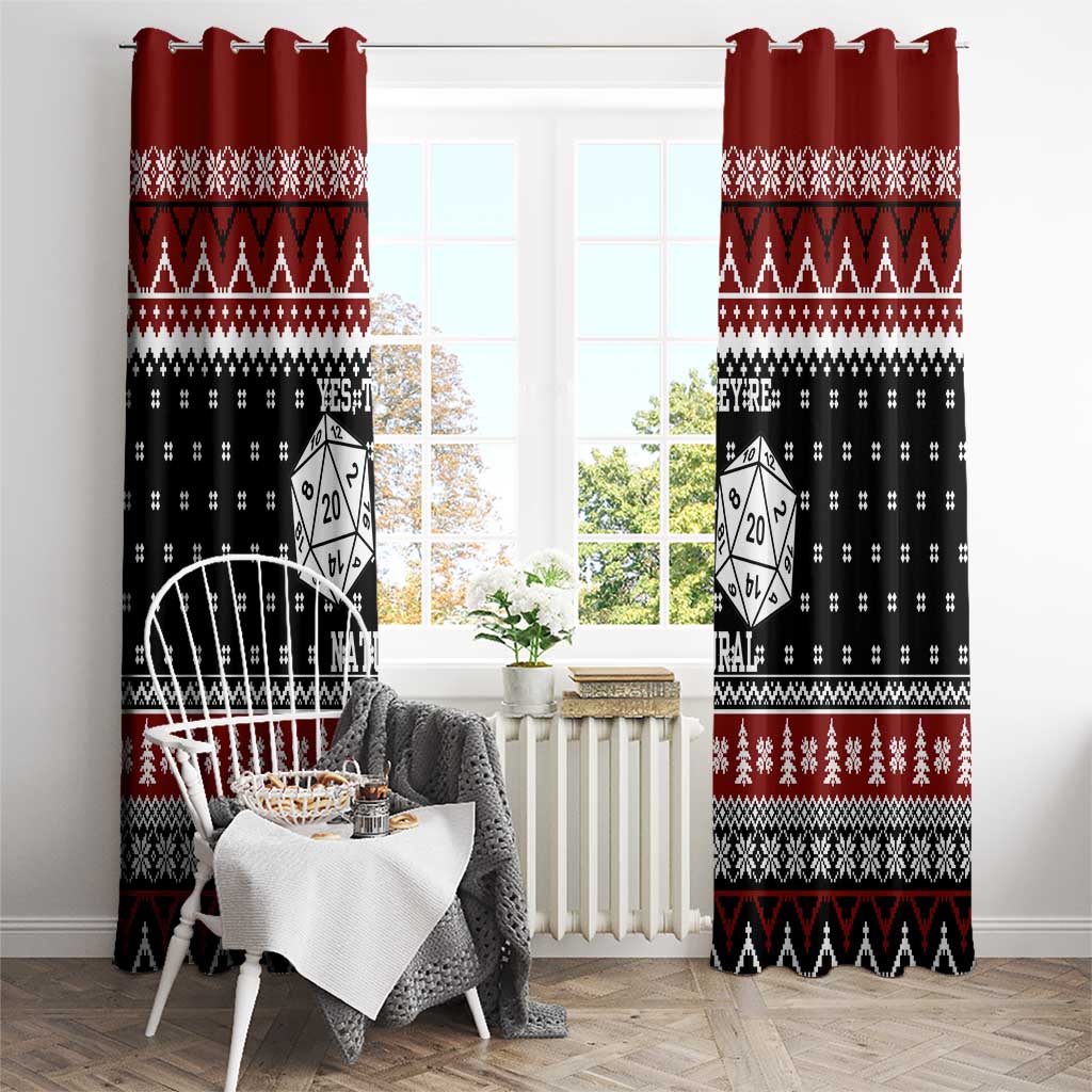 They Are Natural Christmas Window Curtain Xmas Holiday Patterns - Wonder Print Shop