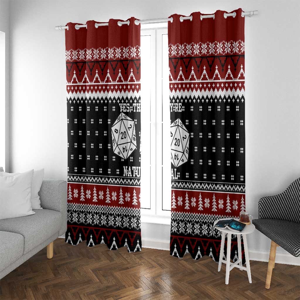 They Are Natural Christmas Window Curtain Xmas Holiday Patterns - Wonder Print Shop