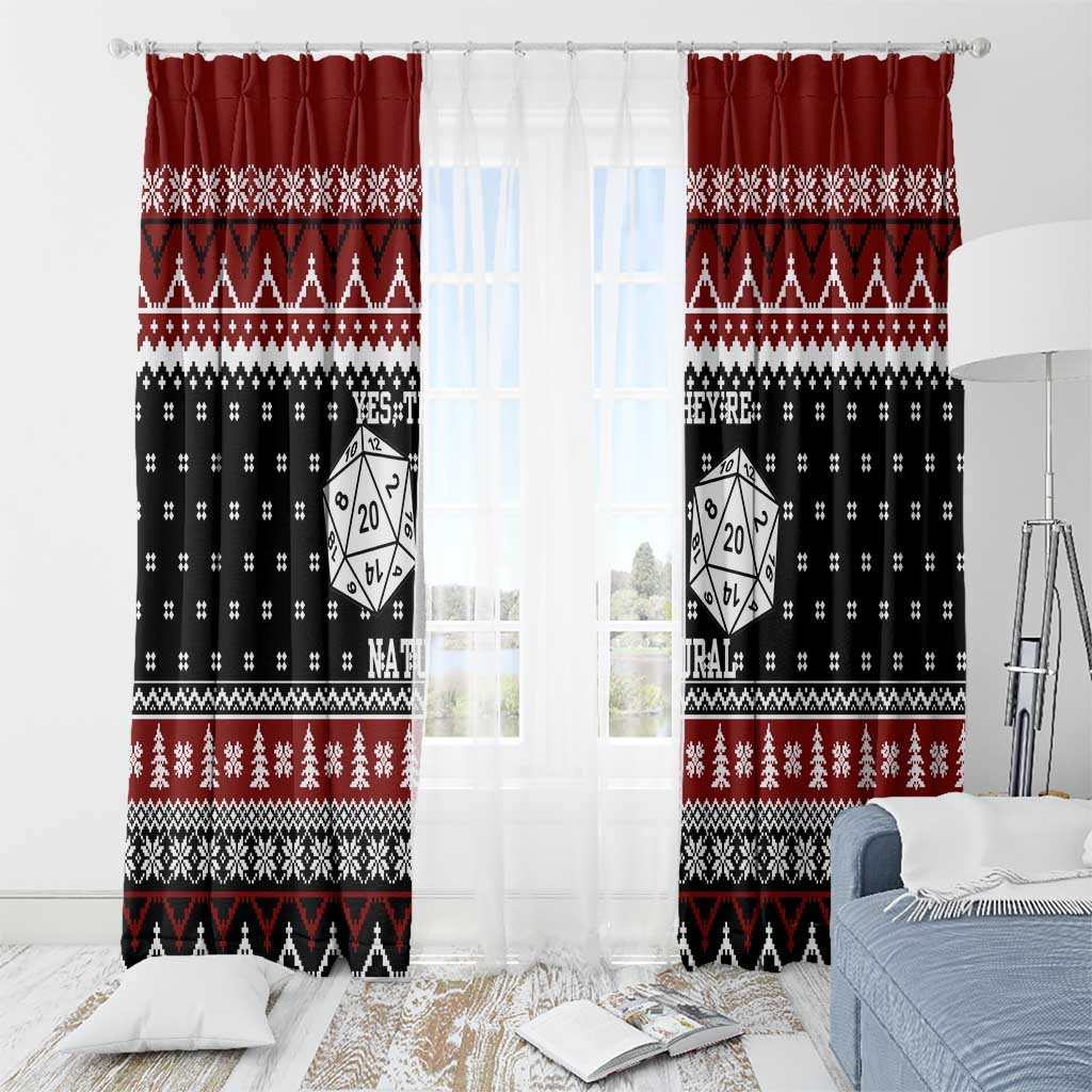 They Are Natural Christmas Window Curtain Xmas Holiday Patterns - Wonder Print Shop