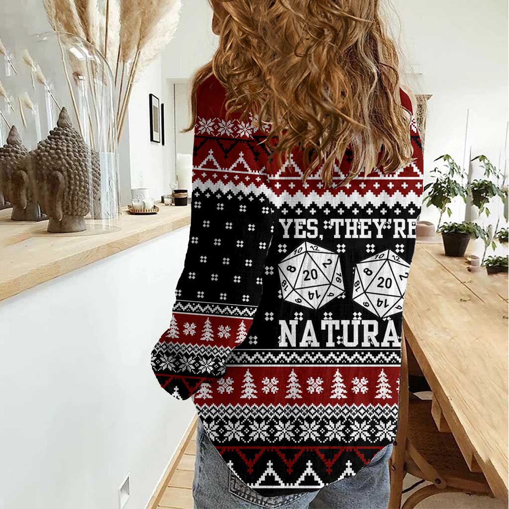 They Are Natural Christmas Women Casual Shirt Xmas Holiday Patterns - Wonder Print Shop