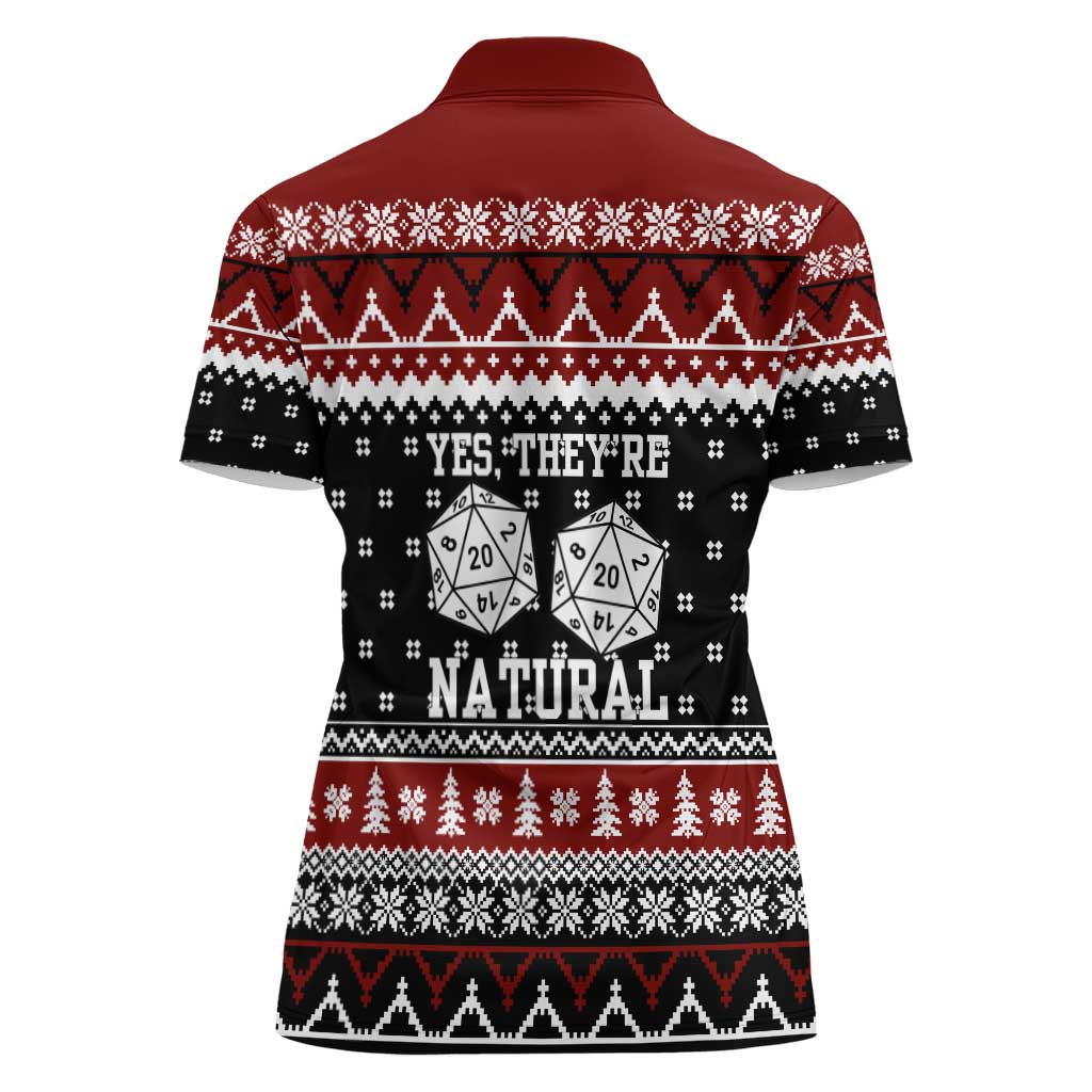 They Are Natural Christmas Women Polo Shirt Xmas Holiday Patterns - Wonder Print Shop