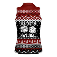 They Are Natural Christmas Women Sleeveless Polo Shirt Xmas Holiday Patterns - Wonder Print Shop