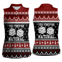 They Are Natural Christmas Women Sleeveless Polo Shirt Xmas Holiday Patterns - Wonder Print Shop