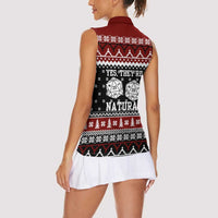 They Are Natural Christmas Women Sleeveless Polo Shirt Xmas Holiday Patterns - Wonder Print Shop